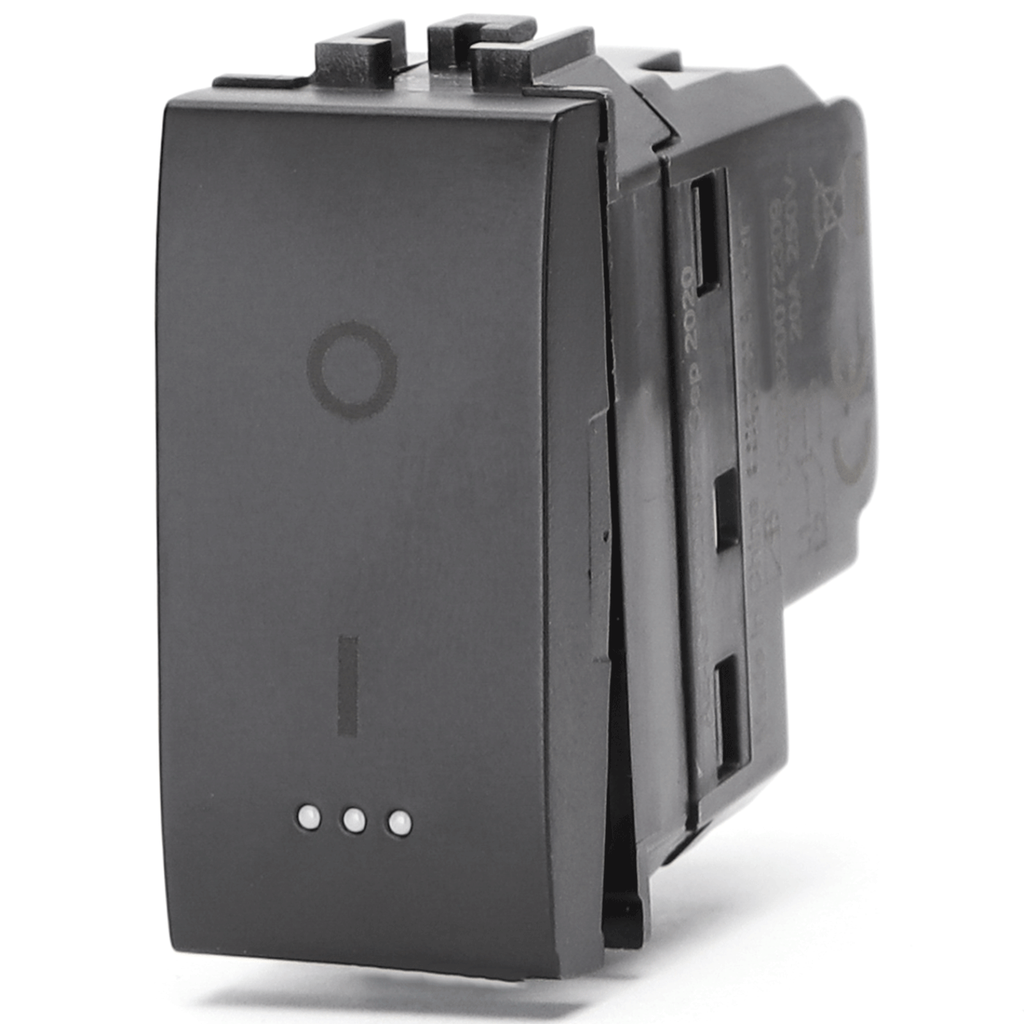 FRUTTO CONTAKT  INETERRUTTORE BIPOLARE  DA INCASSO 10/16A 250V TIPO BITICINO LIVINGLIGHT - INTERNATIONAL 