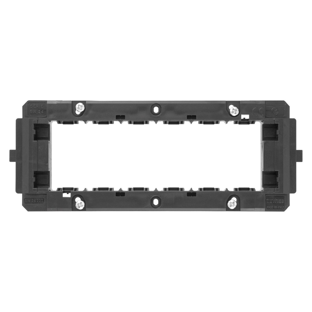 SUPPORTO GEWISS A 6 MODULI CON VITI SERIE GEWISS SYSTEM / VIRNA / CLASSIC 