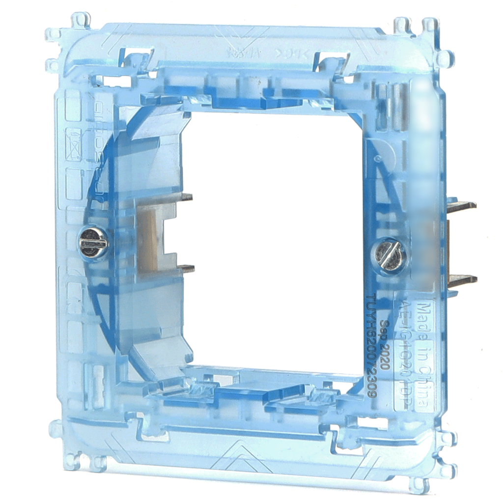 SUPPORTO CONTAKT A 2 MODULI SCATOLA ROTONDA TIPO BTICINO LIVINGLIGHT -  INTERNATIONAL 