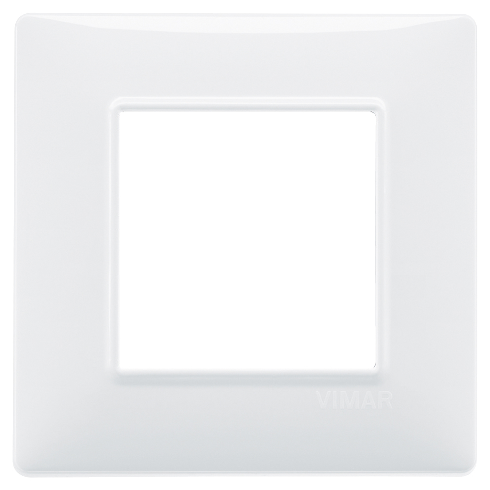 PLACCA VIMAR TECNOPOLIMERO SERIE PLANA BIANCO 2 POSTI