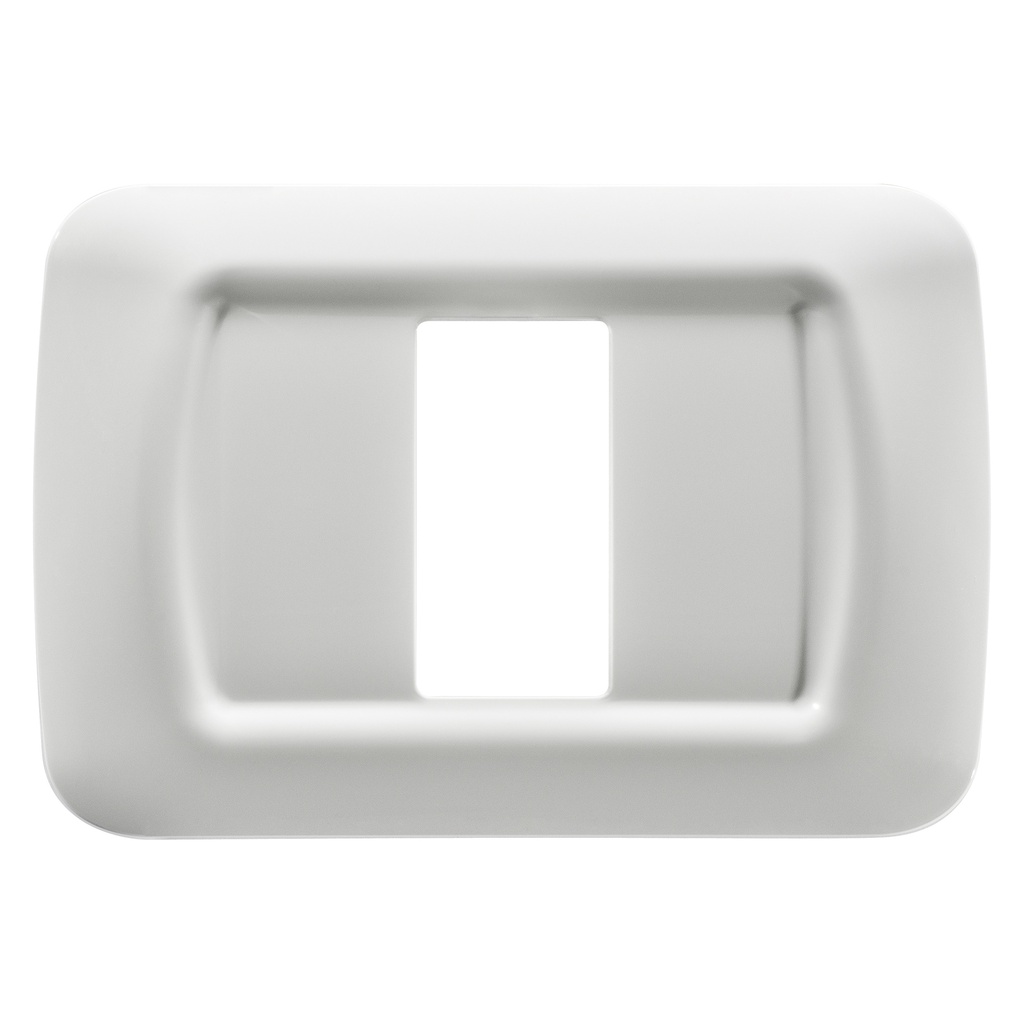 PLACCA GEWISS  A 1 MODULO IN PLASTICA BIANCO NUVOLA  SERIE GEWISS TOP SYSTEM 