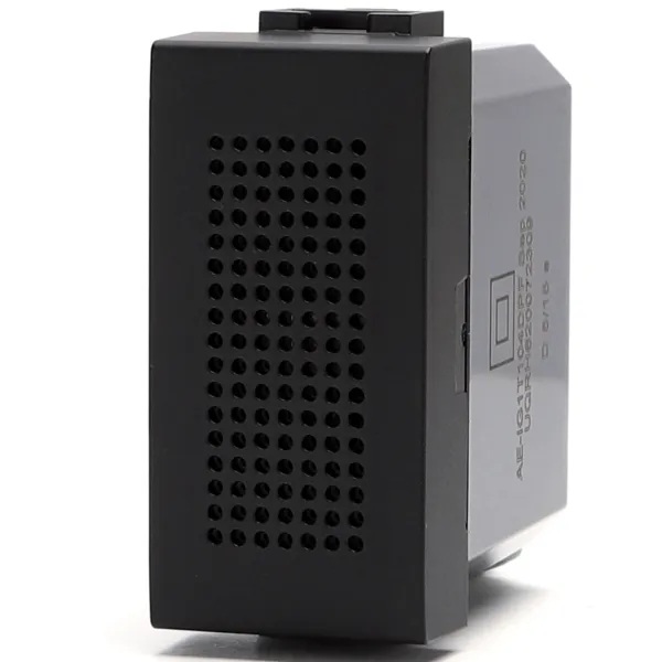 FRUTTO CONTAKT SUONERIA  BUZZER ELETTRONICA  DA INCASSO NERO TIPO LIVINGLIGHT E INTERNATIONAL