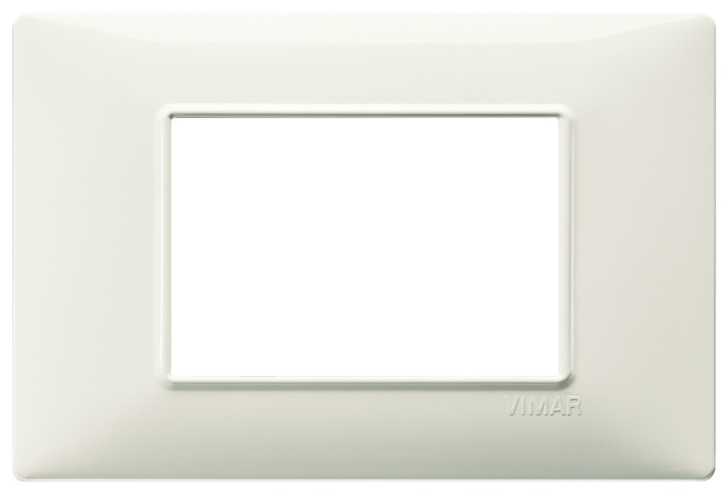 PLACCA VIMAR A 3 MODULI IN PLASTICA AVORIO SERIE VIMAR PLANA 