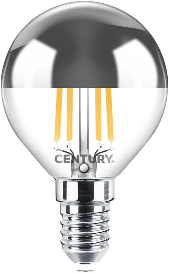 LAMPADA LED FILO CENTURY MODELLO INCANTO DIMMERABILE SFERA G45 ALTA EFFICIENZA 6W 680LM E14 CHIARA 2700K