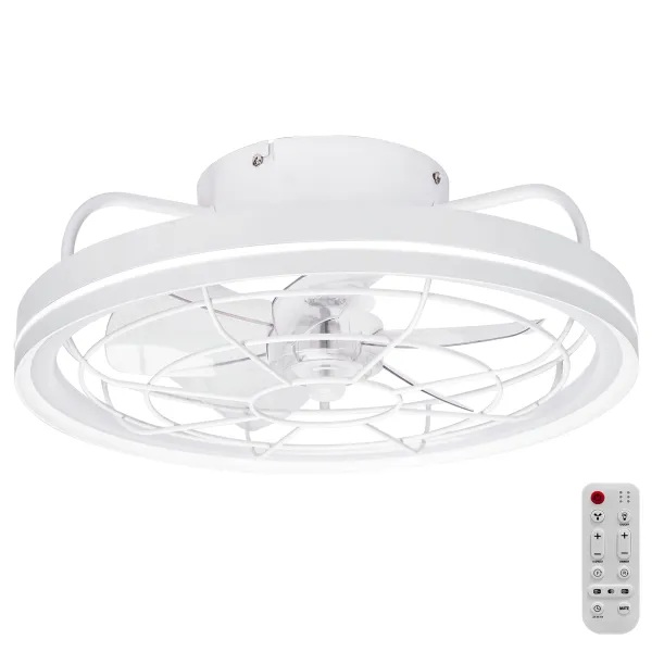 VENTILATORE DA SOFFITTO CONTAKT Ø50CM CON TELECOMANDO  - 5 PALE  6 VELOCITA'  LUCE LED 2700K -4000K -6500K 40W POTENZA