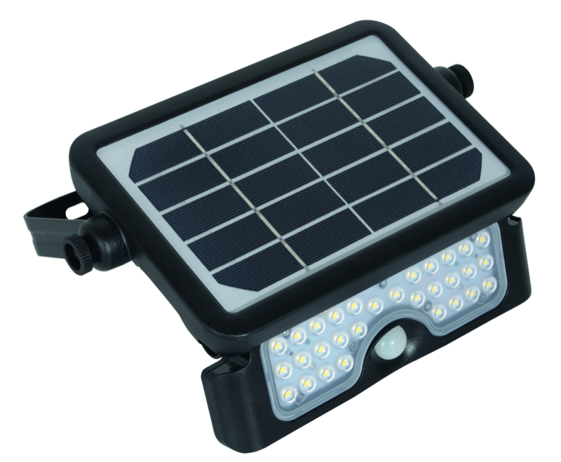  PROIETTORE FARO CENTURY LED MODELLO DVERSO CON PANNELLO SOLARE 5W  4000K SENSORE CREPUSCOLARE IP65 500LM 