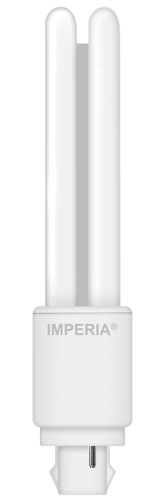 LAMPADA LED IMPERIA 2 PIN PL-G24D 4.5W 230V  4000K (10W EX) LUNGHEZZA DA 10.0 A 11.0 CM 