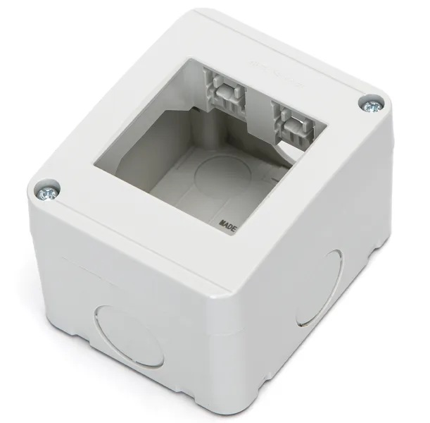 SCATOLA A 2 VIE DA SUPERFICIE GRIGIA SERIE BTICINO LIVINGLIGHT-INTERNATIONAL