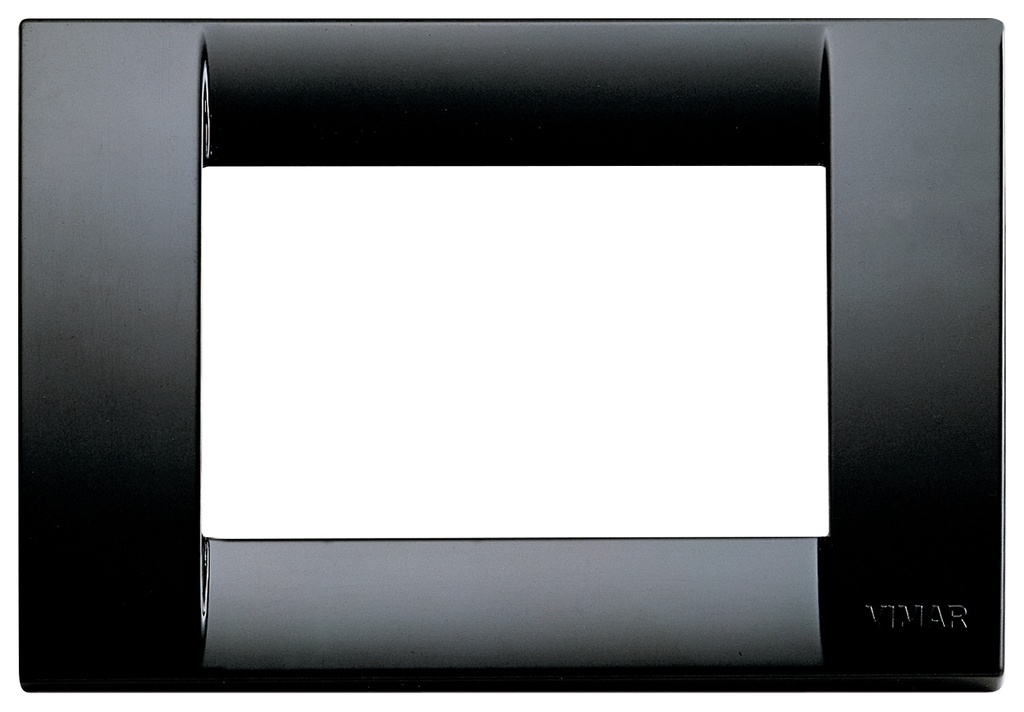 PLACCA VIMAR CLASSICA  SERIE IDEA NERO  3 POSTI