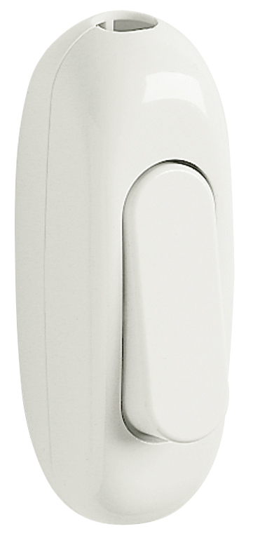 INTERRUTORE VIMAR PASSANTE 1P 2 16A 250V TASTO A BILANCERE BIANCO