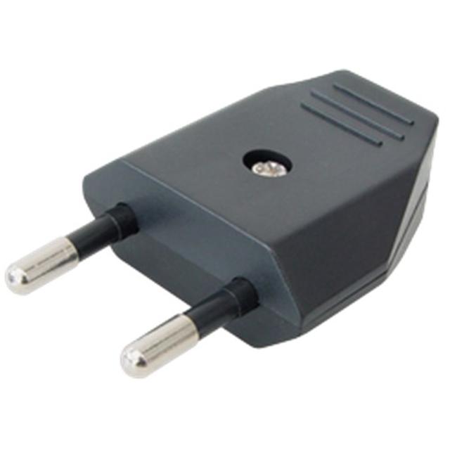 ADATTATORE SPINA 10A 2P NERO MED