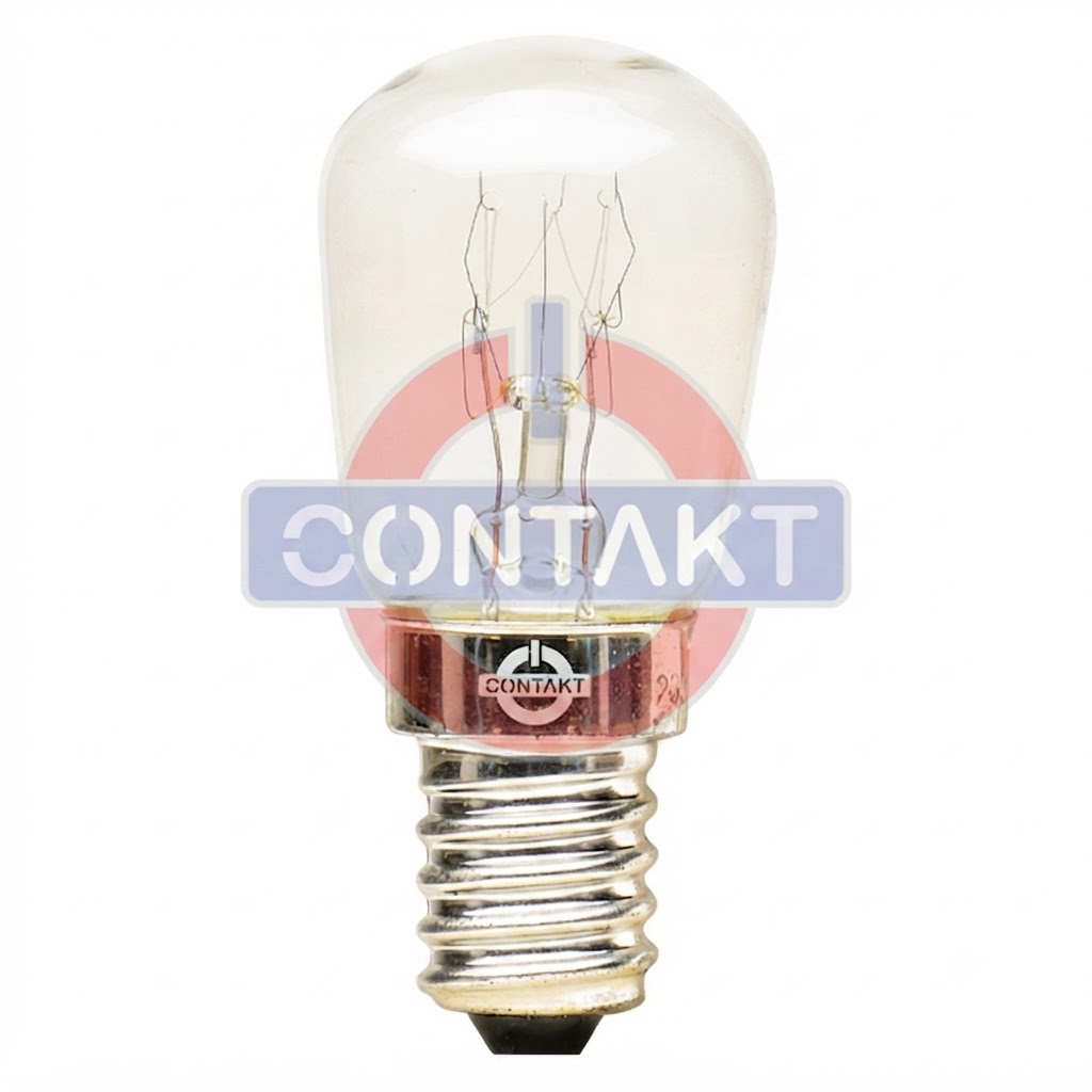 LAMPADA INCANDESCENZA CONTAKT 26X57MM 230V 15W E14 2500K 2000H 10PZ