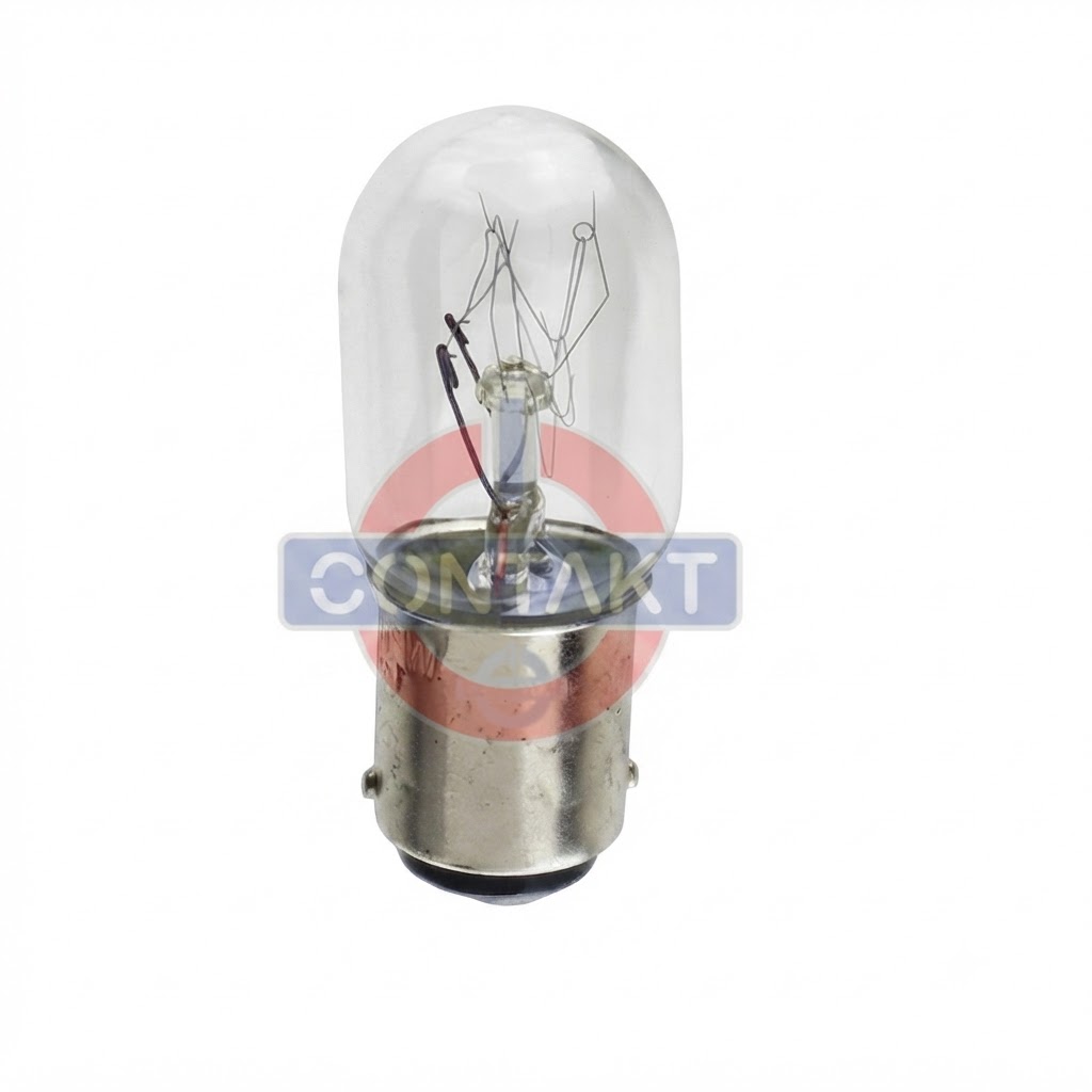 LAMPADA INCANDESCENZA CONTAKT PER MACCHINA CUCIRE BA15D16X45MM 230V 15W 80LM