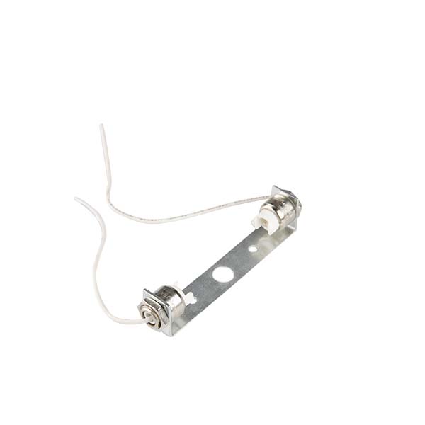PORTALAMPADA FAI PER ALOGENE R7S PER LAMPADE Z LUNGHEZZA 78MM CON STAFFA CAVI 25CM E  FORI Ø4.2MM