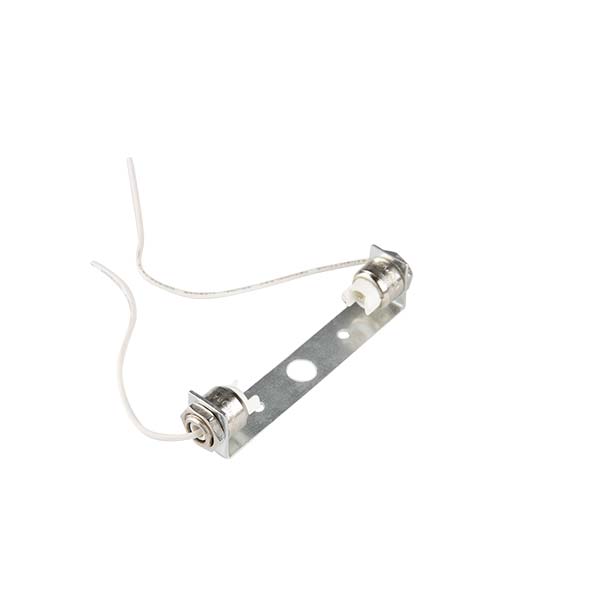 PORTALAMPADA FAI PER ALOGENE R7S PER LAMPADE Z LUNGHEZZA 118MM CON STAFFA CAVI 25CM E FORI Ø 4.5MM 