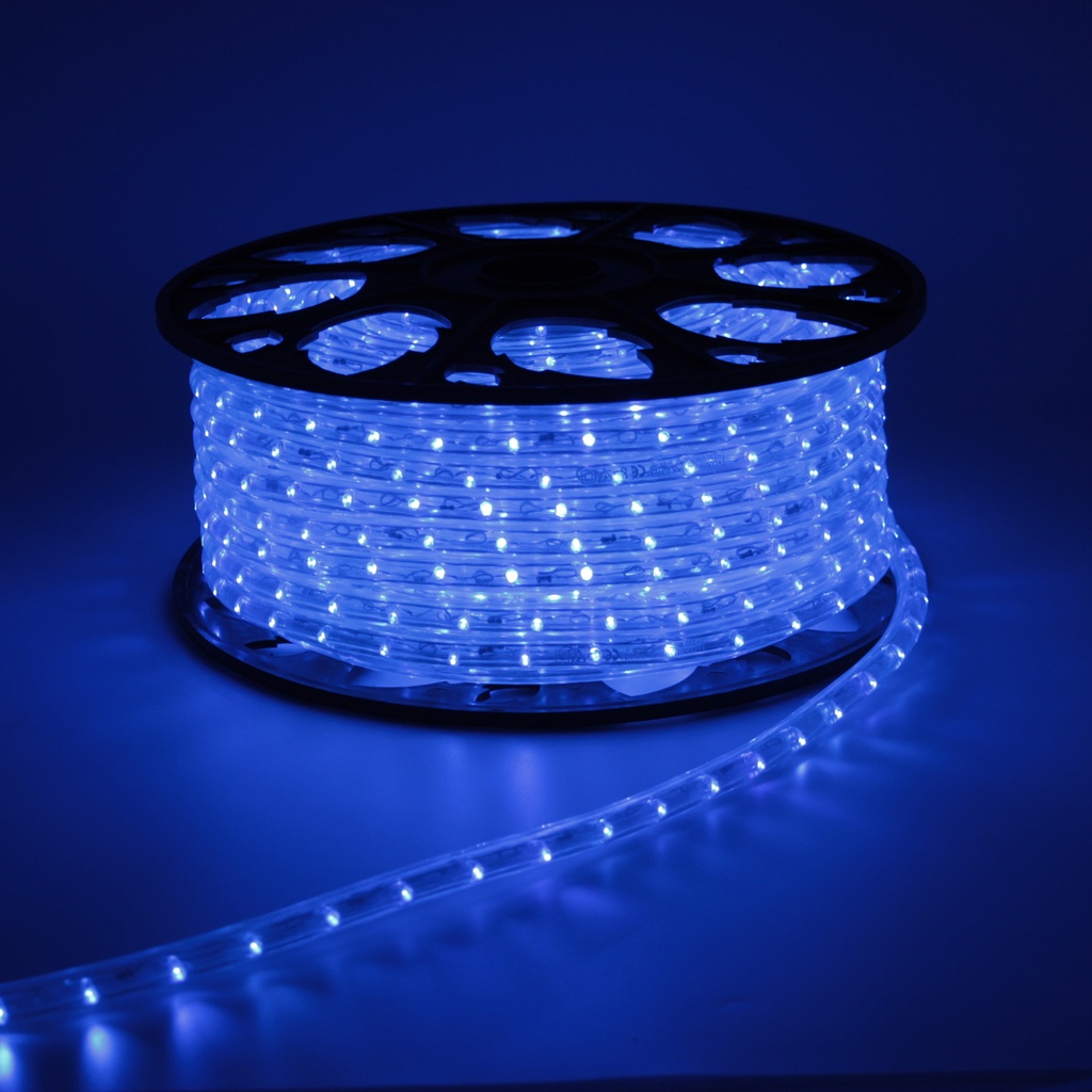 TUBO LUM.2VIE L/FISSA 50MT BLU LJ