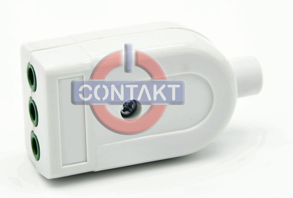 PRESA CIVILE CONTAKT 2P+T 10A  P11 250V STD ITA  BIANCO