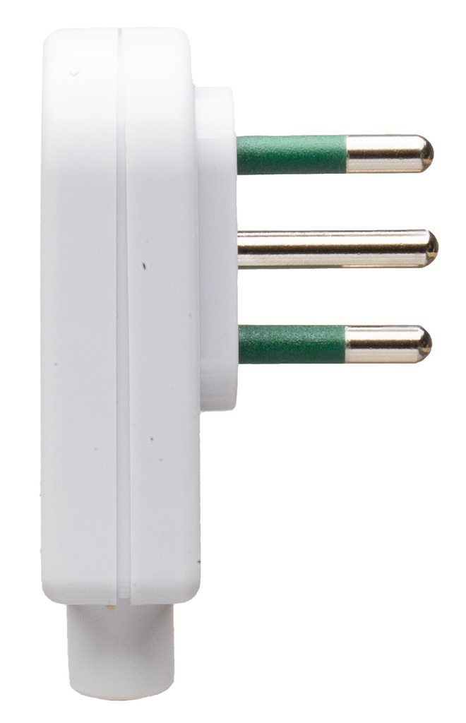 SPINA CIVILE CONTAKT  PIATTA A SQUADRA 90° 2P+T 10A SPA11 250V NERO