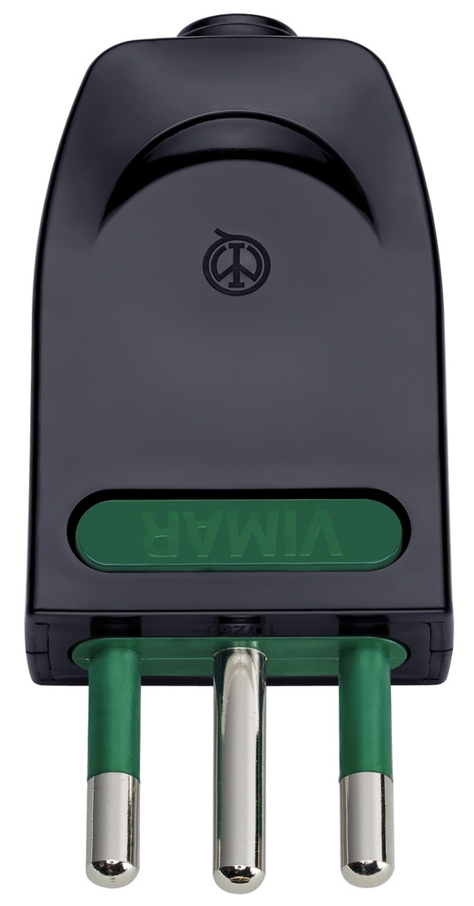 SPINA CIVILE VIMAR 2P+T10A ORIENTABILE S11-SPB11 NERO