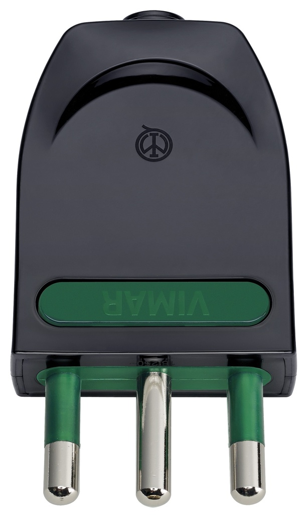 SPINA CIVILE VIMAR 2P+T16A ORIENTABILE S17-SPB17 NERO