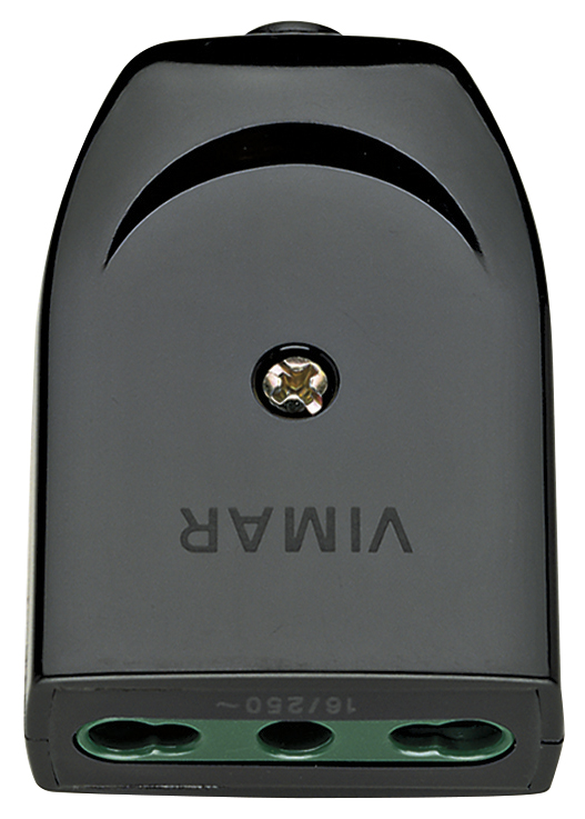 BIPRESA CIVILE VIMAR 2P+T16A 250V TIPO P17/11 NERO