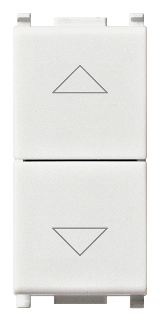 FRUTTO VIMAR PULSANTE COMMUTATORE 10A COMANDI CON FRECCE 250V SERIE PLANA BN