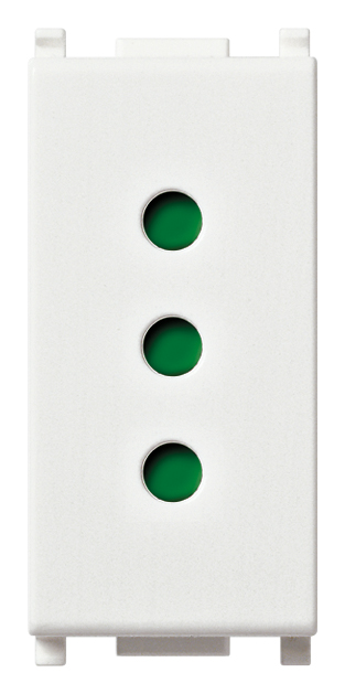 FRUTTO VIMAR PRESA 2P+T 10A DA INCASSO  250V SERIE PLANA BIANCO
