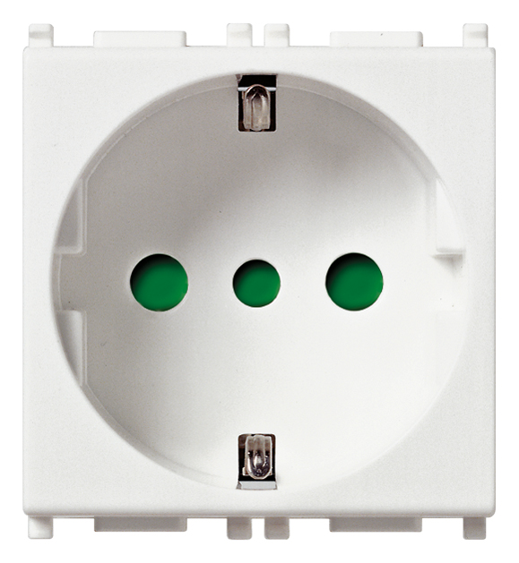 FRUTTO VIMAR PRESA 2P+T 16A + SCHUKO SERIE PLANA BIANCO