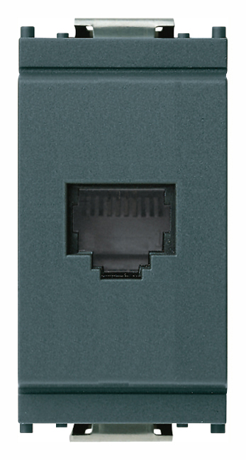 FRUTTO VIMAR PRESA PER TELEFONO RJ11 6/4 SERIE IDEA GRIGIO