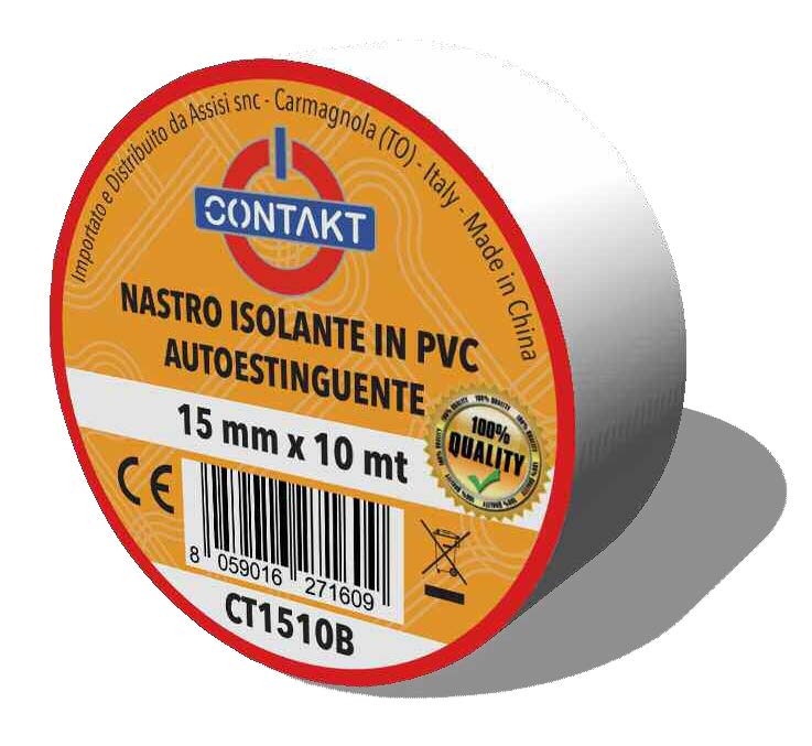NASTRO ADESIVO ISOLANTE CONTAKT 19MMX25MT BIANCO