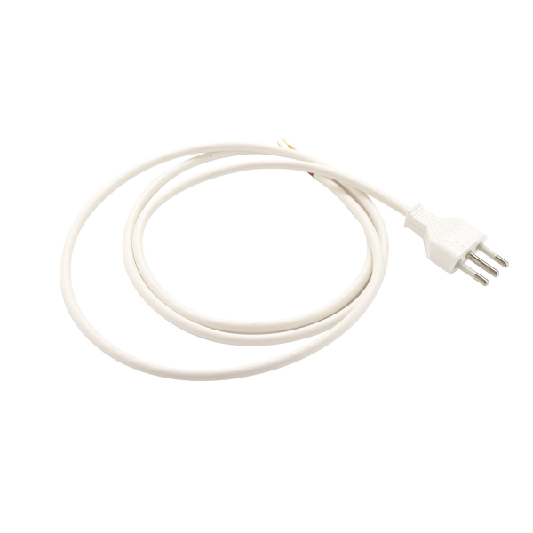 SPINA 2P+T 10A E CAVO 200 CM BIANCO FAI