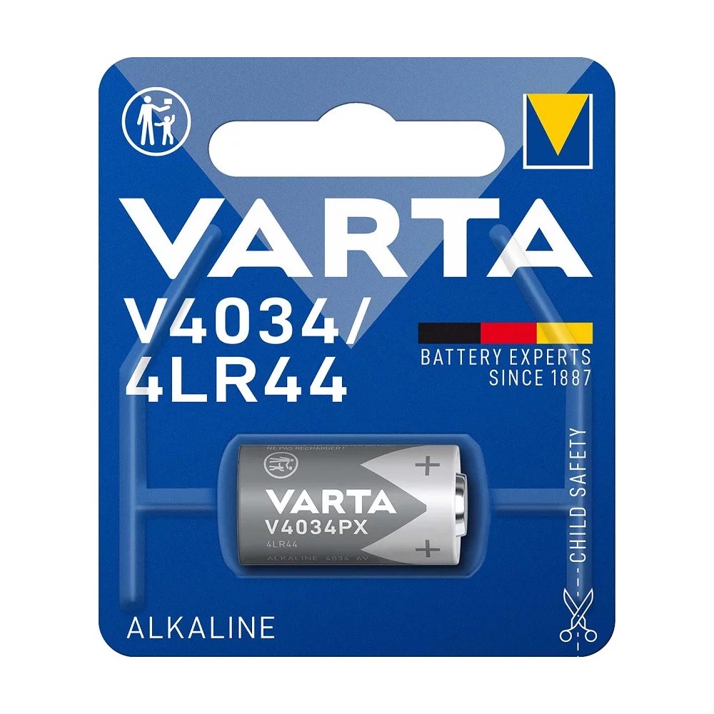 PILE VARTA ALKALINE PER FOTOGRAFIA 6V BL.1 4034/PX28