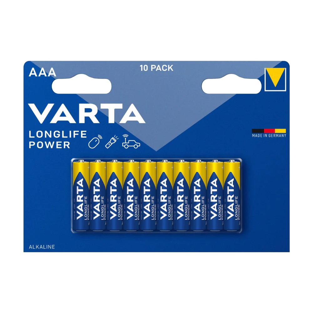 PILE VARTA ALKALINE LONGLIFE POWER MINISTILO AAA BL.10 4903B10