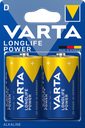 PILE VARTA ALKALINE LONGLIFE POWER TORCIA  D BL.2 4920