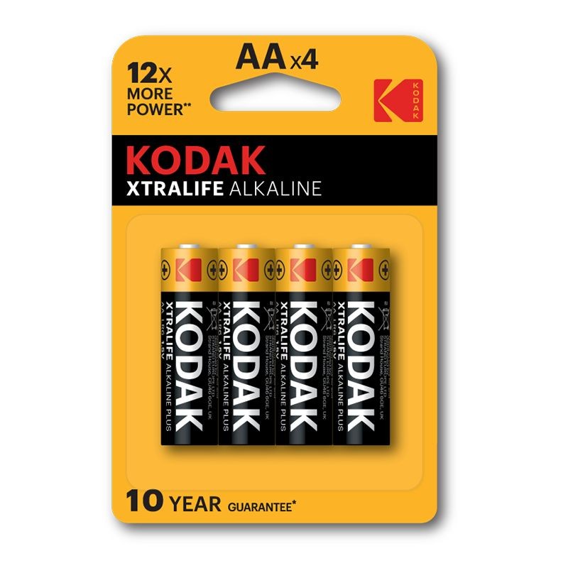 PILE KODAK ALKALINE EXTRALIFE STILO AA BL. 4 K1500