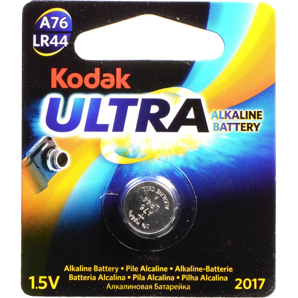PILE KODAK ALKALINE 1.5V BL. 1 KLR44/LR44/V13GA