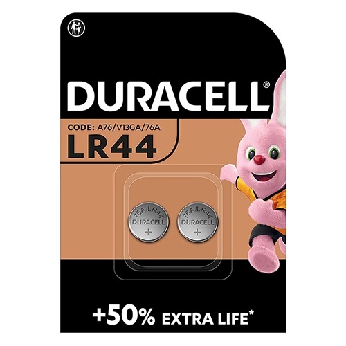 PILE DURACELL ALKALINE 1.5V BL. 2 LR44/AG13