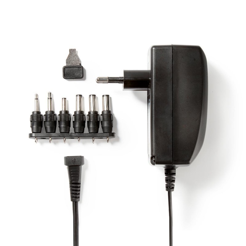 ALIMENTATORE NEDIS SWITCHING 3-12V 600MAH CON ADATTATORI USB 9 PLUG INCL.