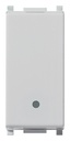 FRUTTO VIMAR DEVIATORE 10A DA INCASSO 10/16 250V SERIE PLANA 1 POSTO SILVER