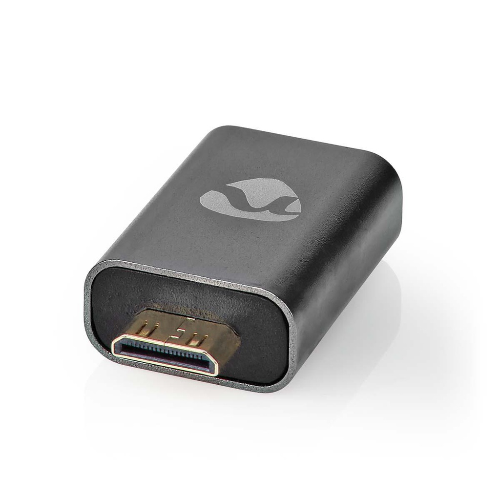 ADATTATORE NEDIS HDMI MASCHIO/MINI HDMI DRITTO ANTRACITE 4K FULL HD 3D