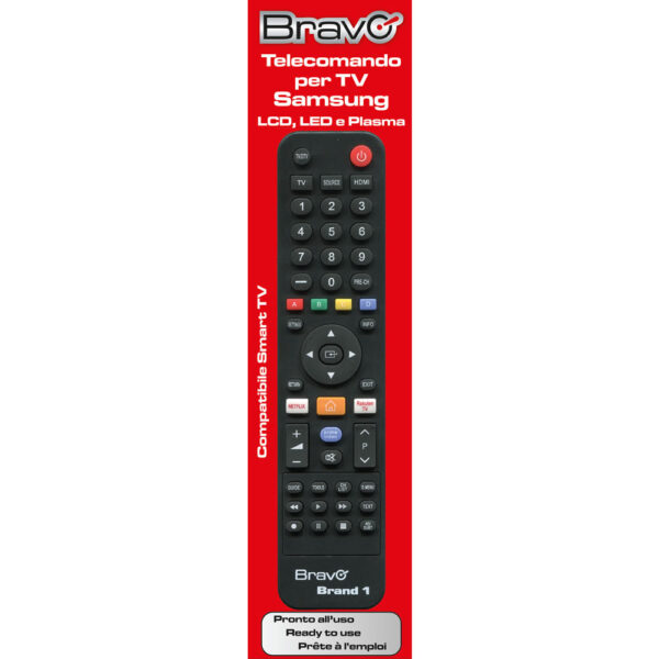 TELECOMANDO TV BRAVO MODELLO BRAND DEDICATO PER SAMSUNG 
