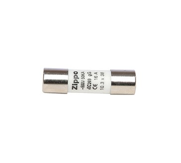 FUSIBILE CILINDRICO RAPIDO 10.3 X 38 500V 6AMP. ZIPPO