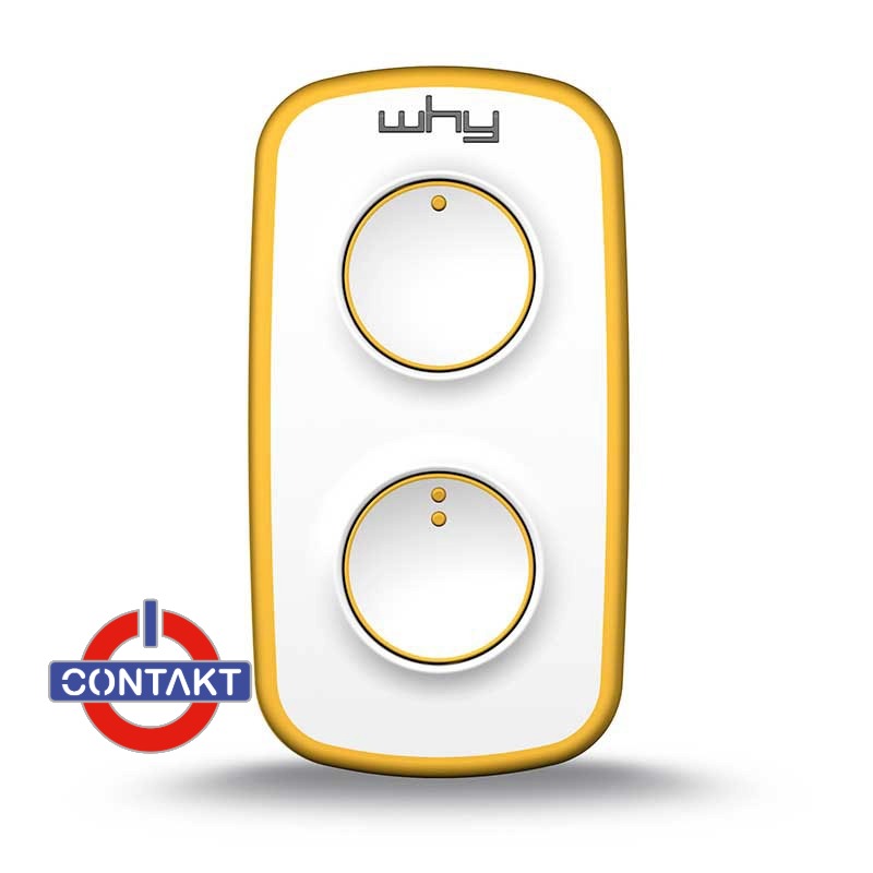 RADIOCOMANDI CONTAKT WHY LITE MINI FREQUENZA FISSA 433.92MHZ 2 CANALI YELLOW