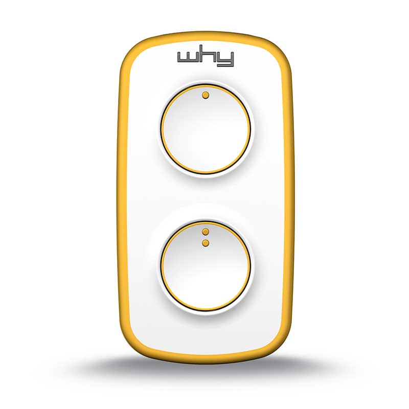 RADIOCOMANDI CONTAKT WHY LITE MINI FREQUENZA FISSA 433.92MHZ 2 CANALI YELLOW