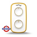 RADIOCOMANDI CONTAKT WHY LITE MINI FREQUENZA FISSA 433.92MHZ 2 CANALI YELLOW