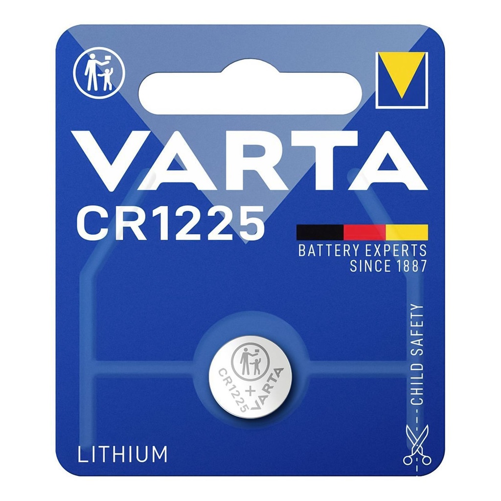 PILE VARTA SPECIALISTICHE 3V LITHIO BL. 1 6225/CR1225