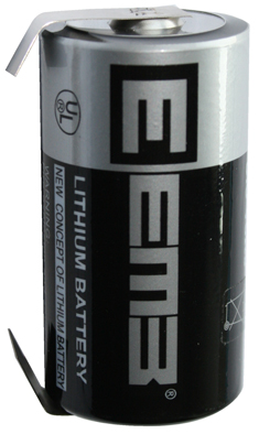 BATTERIA LITHIO C 3.6V 7AH TERMINALI A SALDARE HZ046