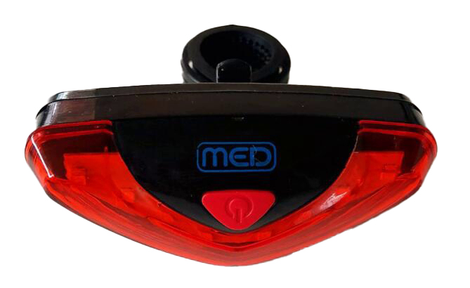 TORCIA BICI POSTERIORE 8 LED DOPPIO FLASH MED