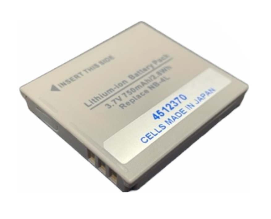 BATTERIA LION FITS  NB-4L 3.7V 750MAH  CANON
