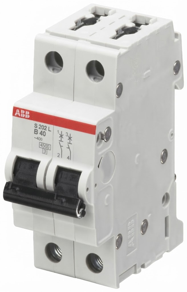 INTERRUTTORE ABB MAGNETOTERMICO 1P+N CURVA C 16A - S201L NA C16 